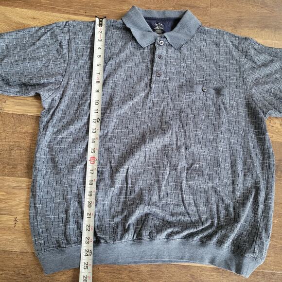 Men's XL David Taylor Blue Golf Polo Collared Short Sleeve Cinched Waist - Picture 4 of 9